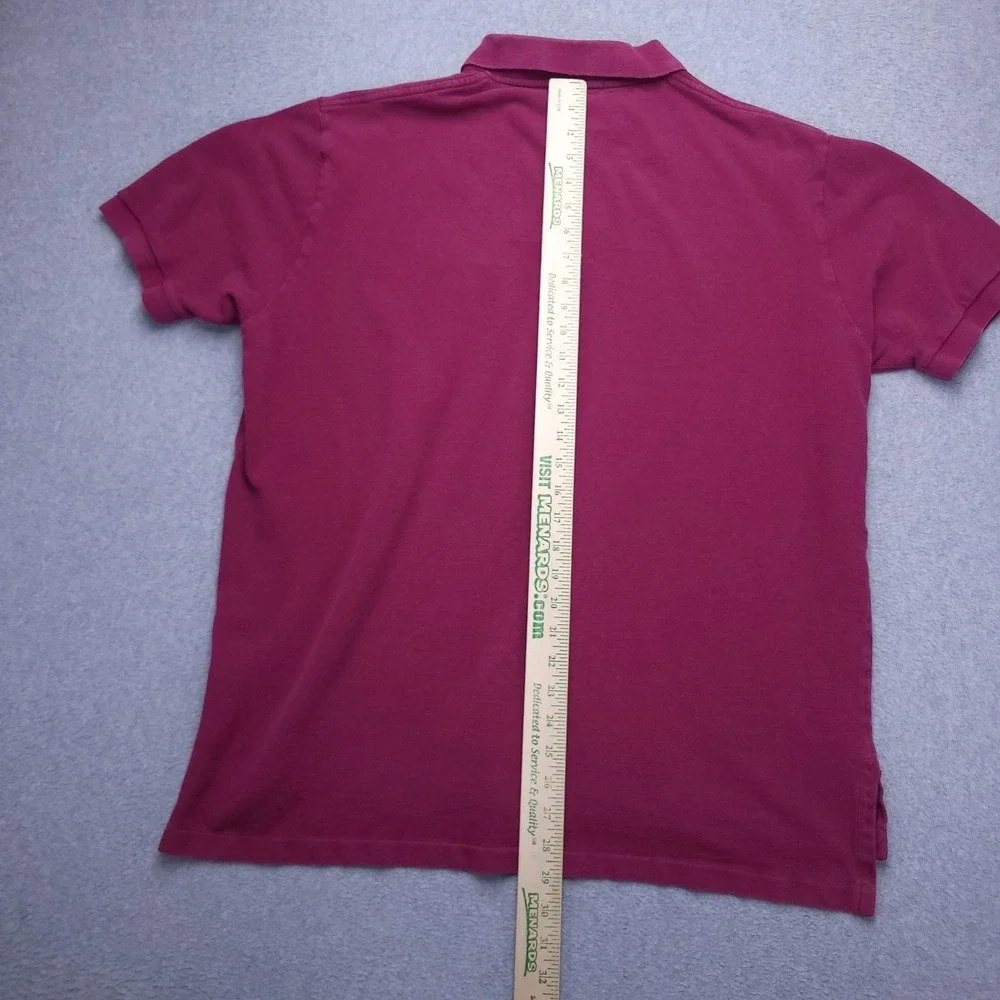 Polo Ralph Lauren Polo Shirt Mens 2XL Pink‎ Solid Cotton Pony Logo Casual Top